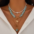 thumbnail image 2 of NICKSUN Seashell Necklace Shell Necklaces for Women Charm Necklace Beachy Jewelry for Women Gold Pearl Starfish Necklace Stack Non Tarnish Waterproof Summer Jewelry, 2 of 6