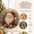 thumbnail image 3 of Christmas Pearl Diamond Art Hanging Ornament Kit, Christmas Pearls Beads Art Craft, Diamond Arts Window Suncatchers, DIY ChristmasSanta Pearls Bead Painting Kit for Home Wall Decor&nbsp;(A), 3 of 10