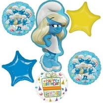 Anagram Birthday Party Supplies Smurfs Theme Balloon Bouquet Decorations
