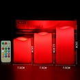 thumbnail image 2 of YOPTOP 3pcs LED Electronic Candle Flameless Candles Lamp Flickering Candles Battery Operated with Remote Moving Wick Dancing Flame Holiday Candle Light, 2 of 9