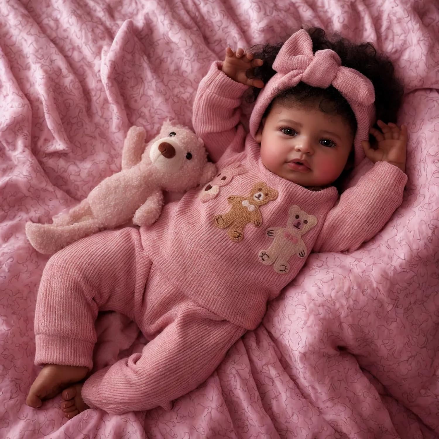 RSG Lifelike Reborn Baby Dolls 17 inch Baby Dolls Full Body Cloth Real Life Baby Dolls with Gift Box for Kids Age 3+