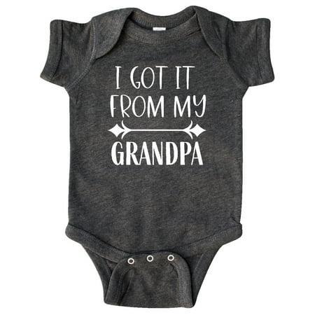 

Inktastic I Get It From My Grandpa Gift Baby Boy or Baby Girl Bodysuit