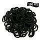 thumbnail image 3 of CRAFTHROU 100Ud Ligas Para El Negros Resistentes Y Flexibles Para Peinados Y, 3 of 4