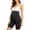 Black, variant on Women's Plus Maternity Belly Support Shapewear Shorts High Waist Thigh Slimmer Seamless Panties M