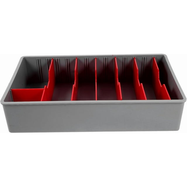Yazoeia Cash Register Counter Tray Drawer Multiple Compartment Storage Tray Money Storage Stand Teller Cash Tray Cash Holder Money Organizer Coin Tray Cashier Plastic Cash Box CJC912-52433