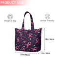 thumbnail image 4 of Pink Breast Cancer Travel Tote Bags for Women Carry On,Large Weekender Bags for Women Travel,Multi Functional Duffle Bag for Work,Shopping,Sports, 4 of 5