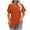 Orange T-shirt for women, variant on jtjvou Womens T Shirts V Neck Short Sleeve Casual Tops Loose Fit Basic Tees with Curved Hem Yellow M