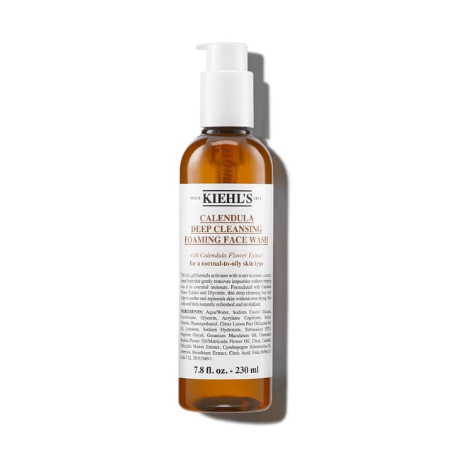 Jabón facial Kiehl's Calendula Deep Cleansing 230 ml sin parabenos