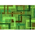 thumbnail image 1 of Ahgly Company Indoor Rectangle Oriental Green Modern Area Rugs, 2' x 5', 1 of 4