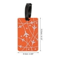 thumbnail image 2 of Etiquetas de equipaje de patrón de líneas de avión de 1 pieza para viajar en naranja, 2 of 5