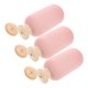 thumbnail image 4 of BRIGHTFUFU Botellas de champú y acondicionador de tamaño de viaje, contenedores de loción rosa para bebé, dispensadores rellenables, botellas exprimibles para champú, 3 uds., 4 of 8