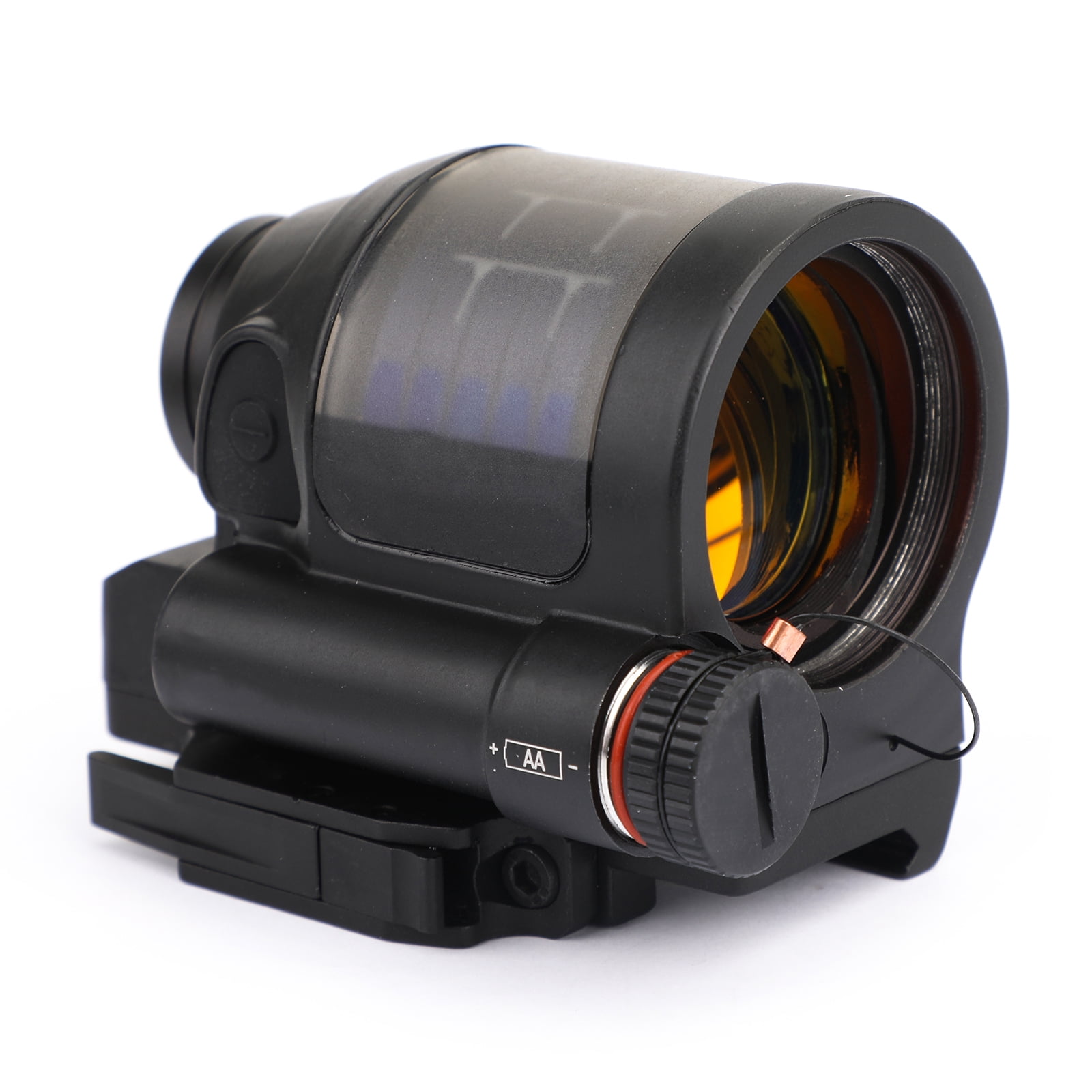 Amotopart Solar Power System Hunting Reflex Sight Red Dot 1X38