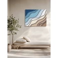 thumbnail image 5 of Navy Blue Brown Ombre Wall Art for Living Room,Canvas Picture Wall Decor for Bathroom Bedroom,Modern Geometric Abstract Cream Painting Artwork for Office Kitchen Hallway Dining Room Decor 12"x16", 5 of 8