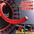 thumbnail image 6 of Rebounder Trampoline for Adults - 40" Foldable Mini Trampoline Fitness Rebounder with Adjustable U-Bar Handle, Max Load 350lbs,Stable Quiet Indoor/Outdoor Exercise Equipment, 6 of 8