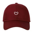 thumbnail image 4 of Trendy Heart Embroidered Baseball Cap for Daily Wear - Adjustable and Versatile Headgear for All Seasons, 4 of 4