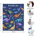 thumbnail image 4 of Colorful Dinosaurs Names Chart Pattern Blanket,Comfortable Soft Lamb Wool Throw Blanket,All Season,Warm Lightweight Blankets for Sofa Bed Couch Living Room Chair,30"x40", 4 of 4