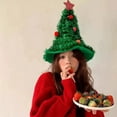 thumbnail image 4 of Christmas Hat with Red Star Top Santa Hat With Glitter Fringe for Adults Kids Holiday Party Photo Christmas Decor, 4 of 6