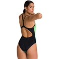 thumbnail image 3 of SURJDE Womens Spraypaint Light Drop Back MaxLife One Piece Swimsuit, 3 of 5