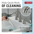 thumbnail image 3 of Delta 35765LF-SPPD Broadmoor 2-Handle Widespread Pull-Down Bathroom Faucet in sportshield Brushed Nickel, 3 of 7