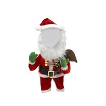 FYTPOV Red Santa Claus Dog Clothes Cat Clothes, Christmas Dog Hoodie Cat Costume, Pet Cosplay Costume for Dogs Puppy Cats, Pet Costume for Party, M