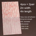 thumbnail image 2 of Dual Lock Fastener 2in x 4in 4pcs, Reclosable Interlocking Tape EZ Pass Holder, Heavy Duty Adhesive Hook Lock Sticky Back Mushroom Mounting Tape Clear Color for Indoor and Outdoor, 2 of 12