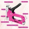 THINKWORK Pink Staple Gun Tool Set, 25 Piece Lady‘s Home Tool Kit with