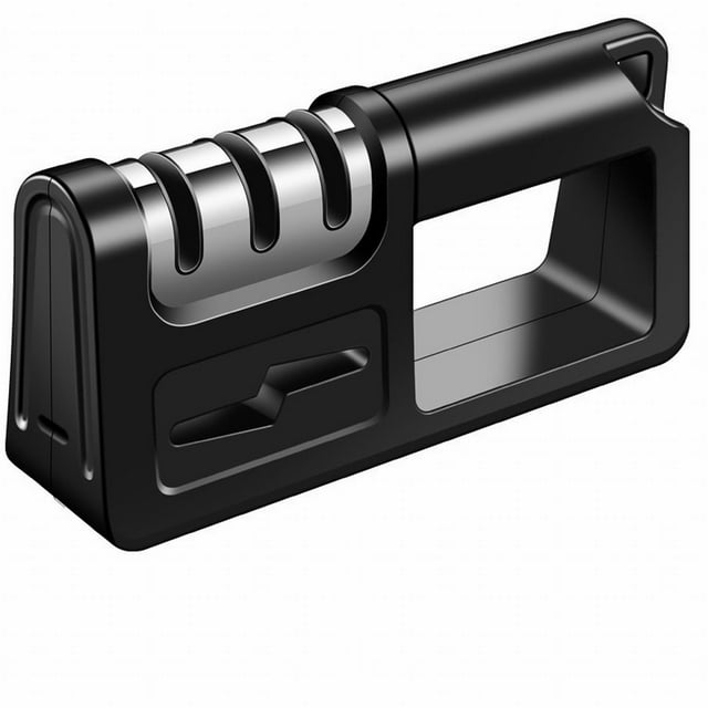 Cutter Polishing Stone - Sharpener Sharpener 4 in 1 Grinder Whetstone Tungsten Sharpener 4 Stages Kitchen Scissors Sharpener, Black, Halloween Decorations,Wedding, Halloween, Christmas, School Seaso