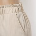 thumbnail image 6 of Sngxgn Womens Loose Fit Casual Pants Elastic Waist Trousers Pants with Pockets(Beige,XXL), 6 of 7