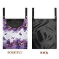 thumbnail image 7 of SEANATIVE Purple Marble Clothespin Pouch Butterfly Clothespin Bag with Hanging Hook Soft Clothes Pin Hanging Bag Clothespin Storage Organize Clothespin Bag, 7 of 7