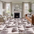 thumbnail image 3 of 5x8 Washable Area Rug, Forest Animal Non-Slip Large Rectangle Rug for Living Room Dining Room, Brown Bear Tree Vintage Abstract Art Indoor Floor Mat for Home Decor, 3 of 9