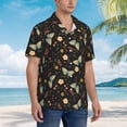 thumbnail image 5 of Goofa Moth And Flowers Hawaiian Shirt for Men, Unisex Summer Beach Casual Short Sleeve Button Down Shirts,Aloha Tropical Floral print shirt-3X-Large, 5 of 9