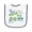 White and Navy, variant on Inktastic My First Easter Train Baby Terry Cloth Bib