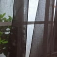 thumbnail image 3 of Cortina de cocina transparente para puerta y ventana, color café, 132 x 213 cm Café - 132x213cm, 3 of 4