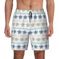 thumbnail image 2 of Picia Sea Turtle pattern Mens Swim Trunks with Compression Liner Stretch Beach Shorts Quick Dry with Zipper Pockets No-Chafing Board Shorts-X-Large, 2 of 9