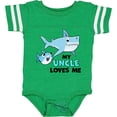 thumbnail image 3 of Inktastic My Uncle Loves Me with Cute Sharks Boys or Girls Baby Bodysuit, 3 of 5
