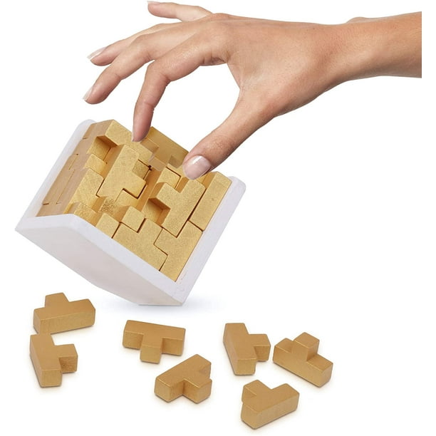 Original 3D Puzzle en bois casse-tête génie compétences constructeur  T-Shape pièce jouet éducatif pour enfants et adultes jouets de bureau pour