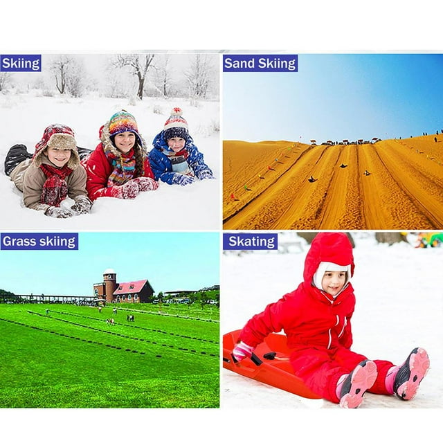 Snow Sledge Snow Sledge With Pull Rope Toboggan Sledge Snow Sledge High Performance Toboggan Sledge Snow Sand Grass Sledge Slider With Pull Rope For Children Adults