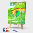 thumbnail image 1 of Cuadros Decorativos Pintura rupestre de dibujos animados por número juego de pinturas acrílicas para arte de pared moderno Ehuebsd embutido en tela, 1 of 1