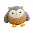 thumbnail image 5 of Vaveren Owl Stuffed Animal Owl Plush Toy Doll Nursery Companion Toy Owl Plush Pillow for gray, 5 of 8