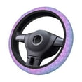 thumbnail image 4 of Gaeub Multicolor Glitter Breathable Stretch Elastic Steering Wheel Cover, Cool in Summer and Warm in Winter, Universal 15 inch, 4 of 8