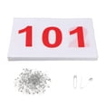 thumbnail image 4 of Lipstore 100 Pcs Bavoirs de Course Numéro d'Athlète Réutilisables avec Épingles 100 Numéros Bavoirs de Course 101 à 200, 4 of 8