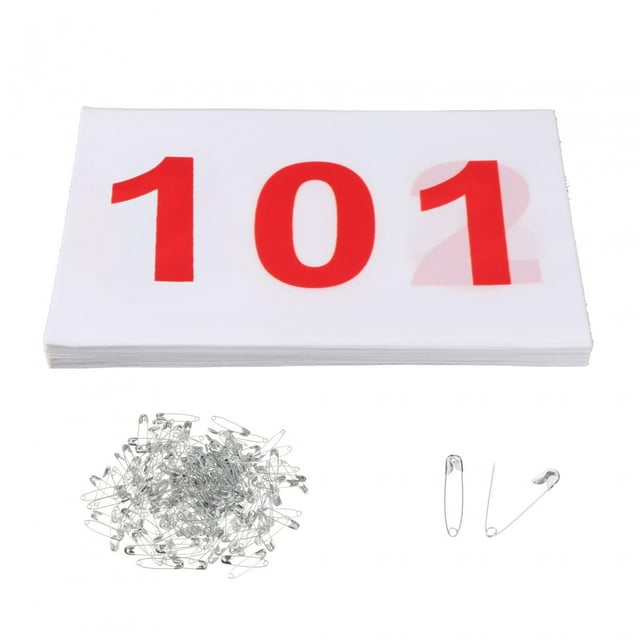 relayinert 100 Pcs Bavoirs de Course Numérotés Numéros Bavoirs Course à 001 Athlète 100 100 101 à 200
