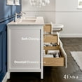 thumbnail image 5 of EVIVA Britney 60 Inch Transitional White Bathroom Vanity, 5 of 7