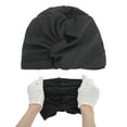 thumbnail image 5 of Unique Bargains 1 Pc Breathable Double Layer Swimming Cap Black, 5 of 6