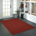 thumbnail image 2 of Mainstays Dylan Solid Diamond Olefin Red Indoor Area Rug, 4' x 5'4", 2 of 9