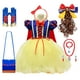 thumbnail image 1 of Vestido clásico de fantasía de Blancanieves para niñas, disfraz de princesa de Carnaval de Halloween, tutú de tul esponjoso, peluca para niños Fivean unisex, 1 of 2