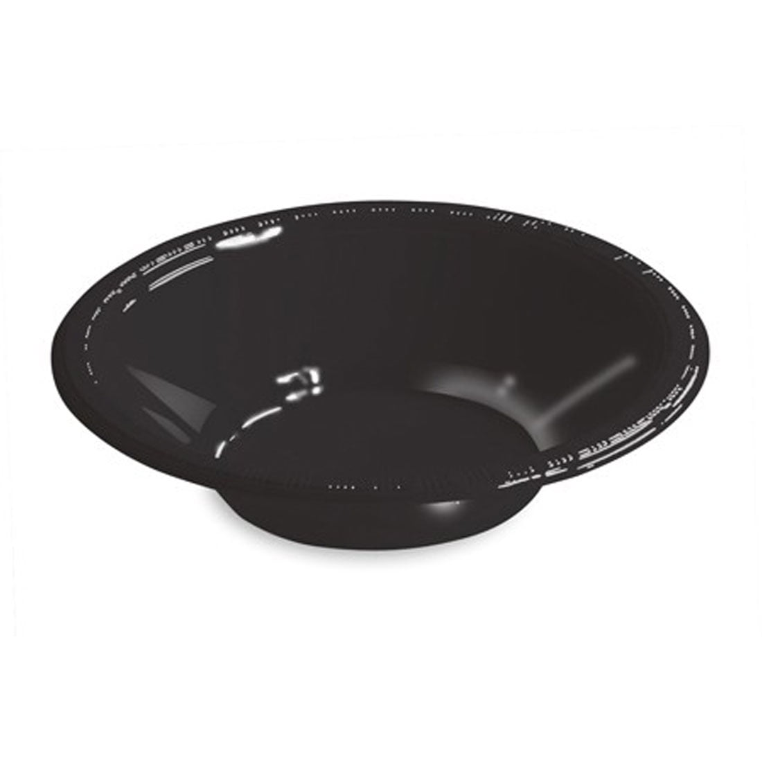 12 oz Plastic Bowls Black Velvet,Pack of 20