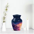thumbnail image 6 of Lighthouse Small Cremation Urns For Human Ashes, Blue Keepsake Urns For Human Ashes Adult Female Small 3 Inch, Purple Mini Urn For Brother, 6 of 7