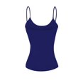 thumbnail image 3 of Basic Women Short Cami Built-In Shelf Bra - 3 Pk - Navy, Navy, Navy, Medium, 3 of 4