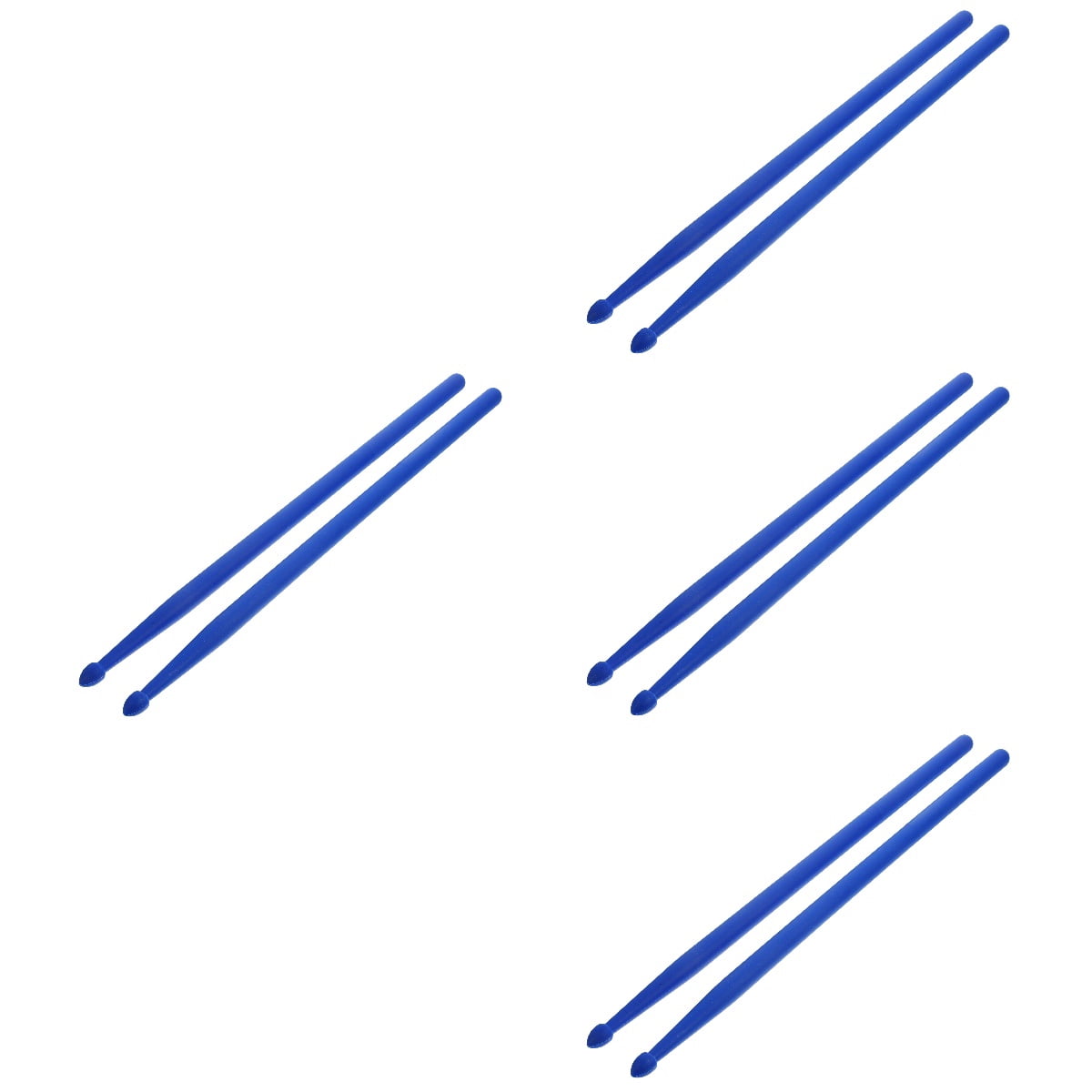 WORGEOUS 4 Pairs  Drum Sticks Percussion Instrument Mallets Nylon Drumsticks for Practice Stage Performance